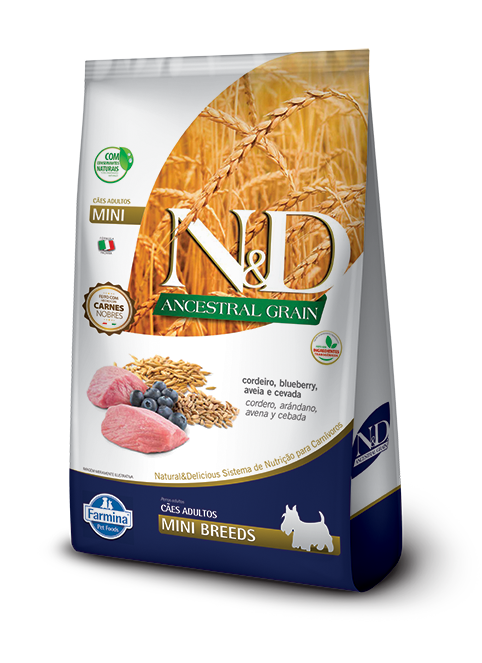 N&D Ancestral Grain - Razas mini adulto - 2.5 Kg