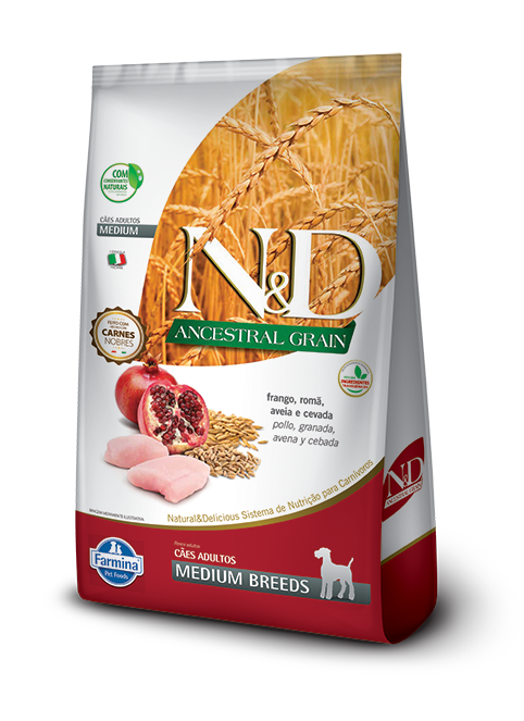 N&D Ancestral Grain - Razas medianas - Adulto - 10.1 Kg