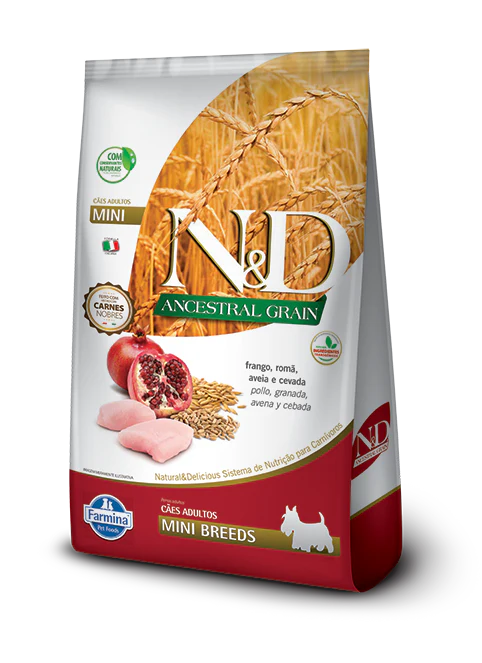 N&D Farmina  Ancestral Grain - Raza mini - Adultos - 2.5 Kg
