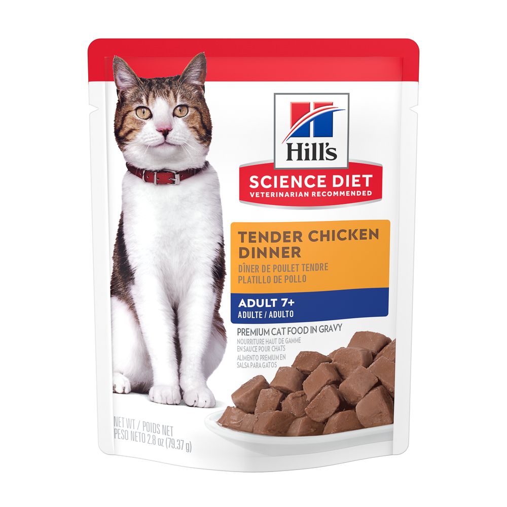 Hill's Science diet Gato Adulto +7  - Tender Chicken Dinner - 2.8Oz