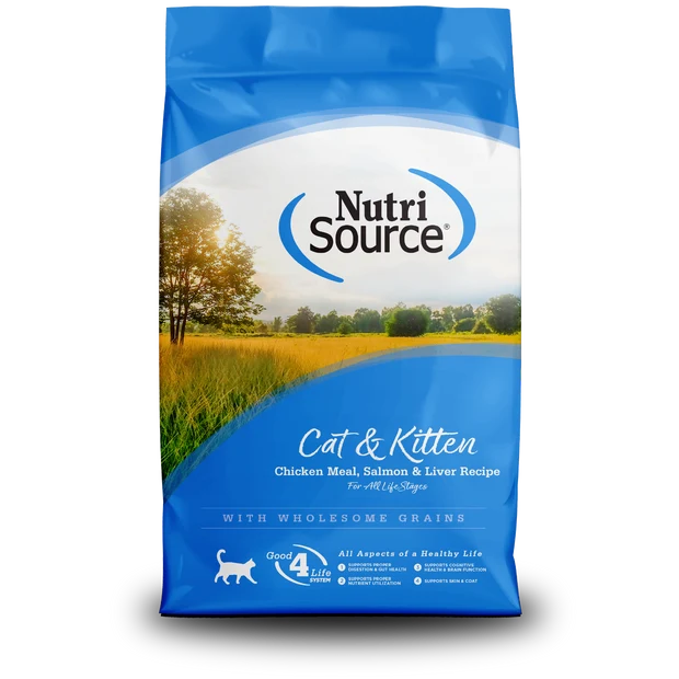Nutri Source Cat & Kitten Salmon & Liver recipe - 4Lb