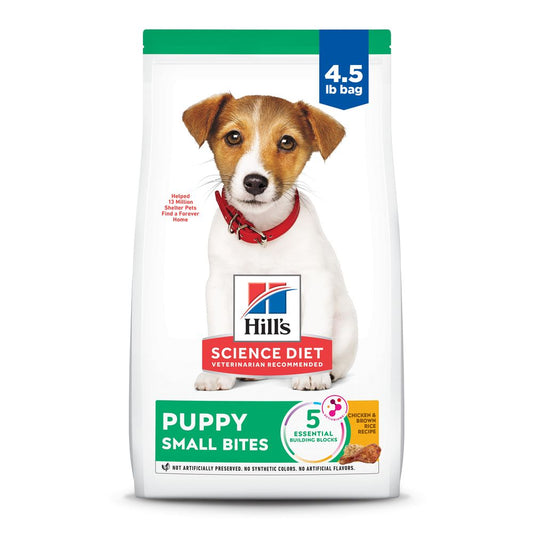 Hill's Science diet Puppy Small Bite - Chicken & Brown Reci Recipe - 4.5 Lb