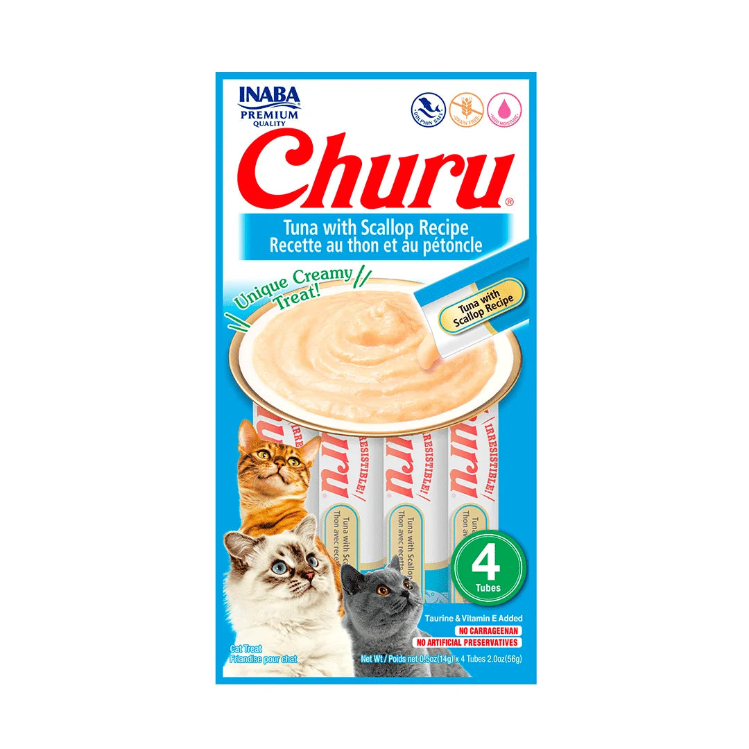 CHURU TUNA WITH SCALLOP RECIPE pqt 4 tubos 56GR
